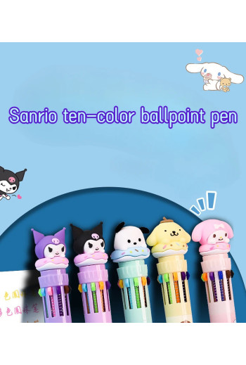 canetas mix color hello kity