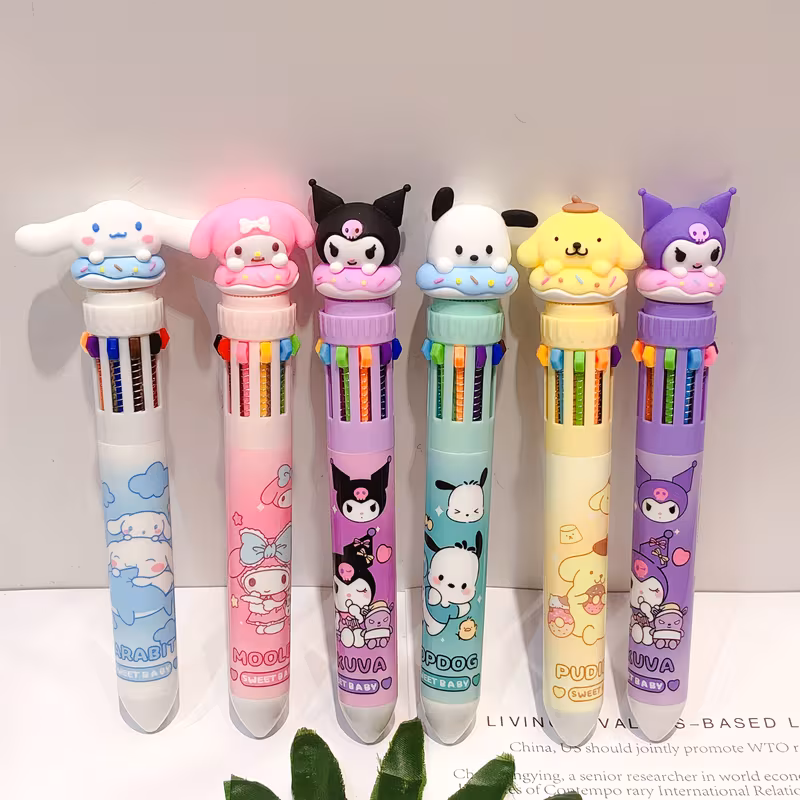 Caneta Hello Kitty Coloridas